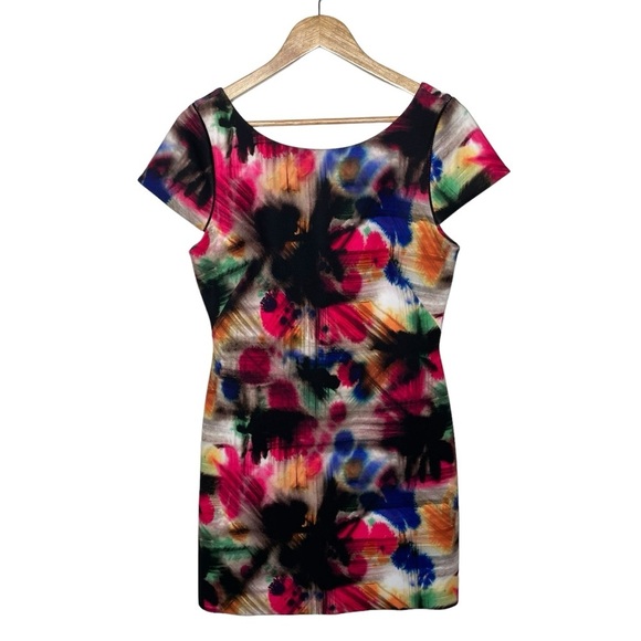 Milly Taylor Graffiti Bold Print Multicolor Dress Sz 10 - Picture 5 of 16